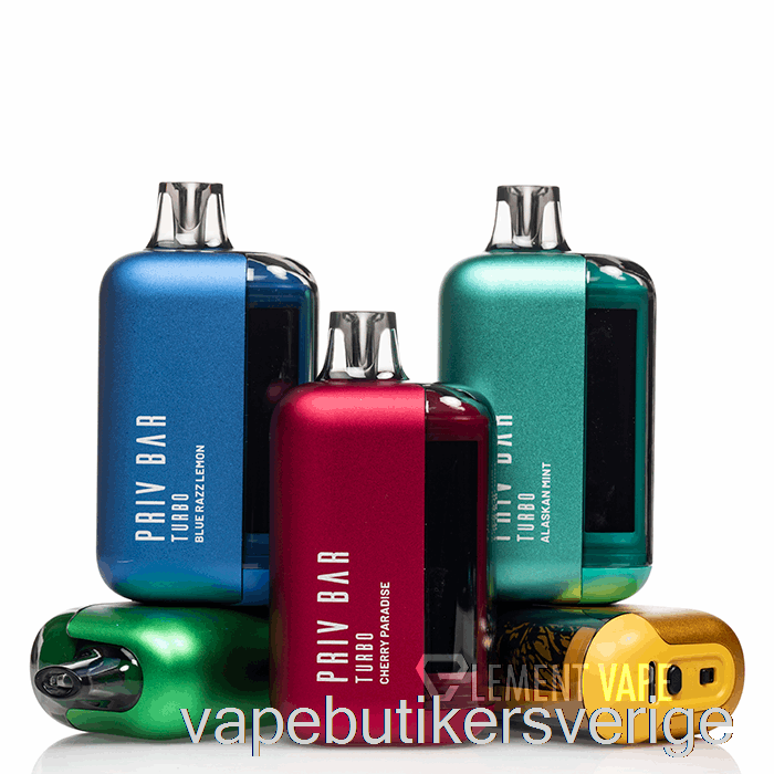 Vape Sverige Smok Priv Bar Turbo 15k Engångs Kiwi Halmbubbelgum